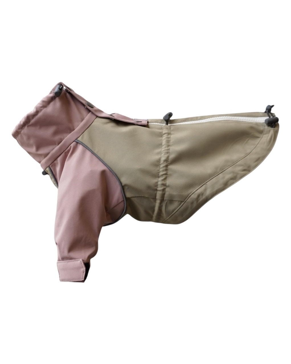BACK-ZIP BLOUSON BEIGE/PINKの側面