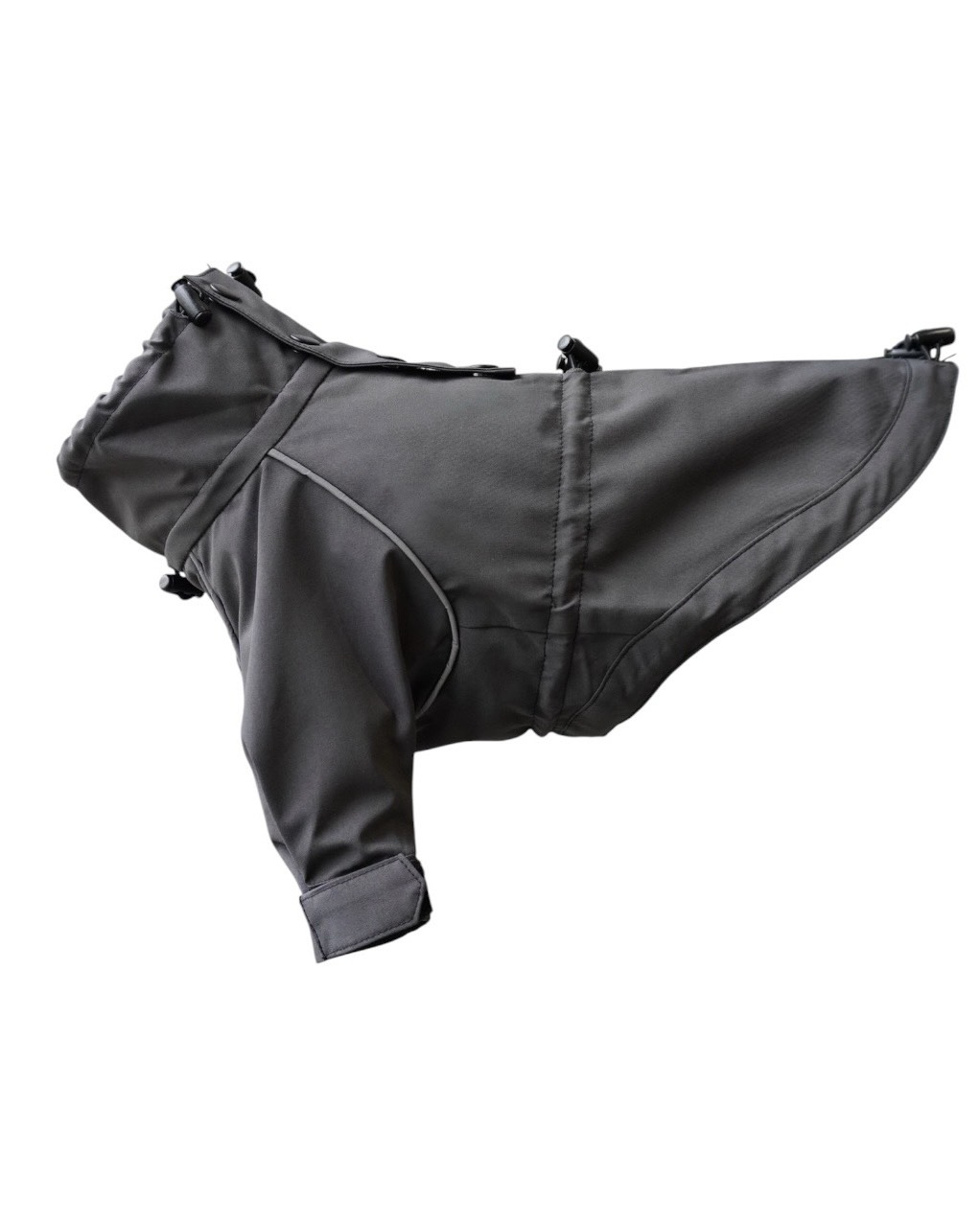 BACK-ZIP BLOUSON BLACK/BLACKの側面